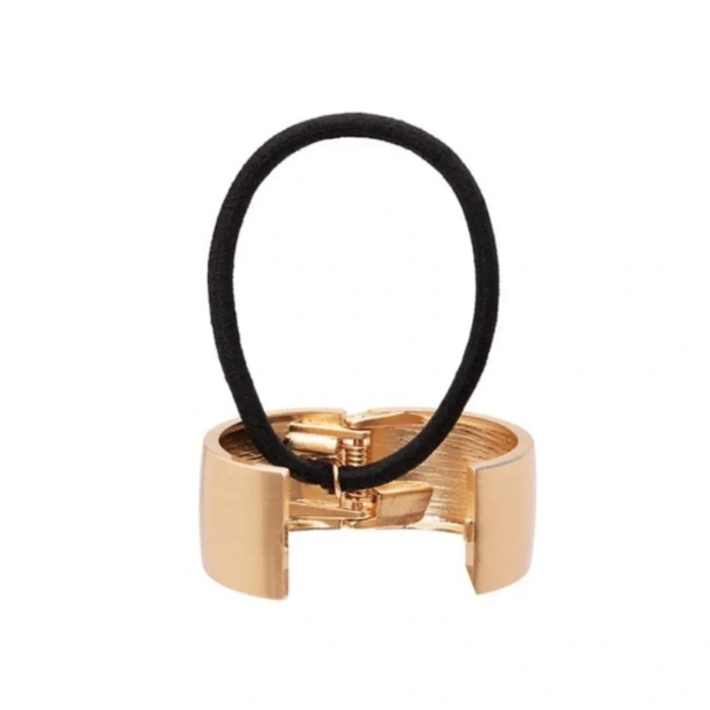 New Brushed Gold Metal Pony Tail Cuff